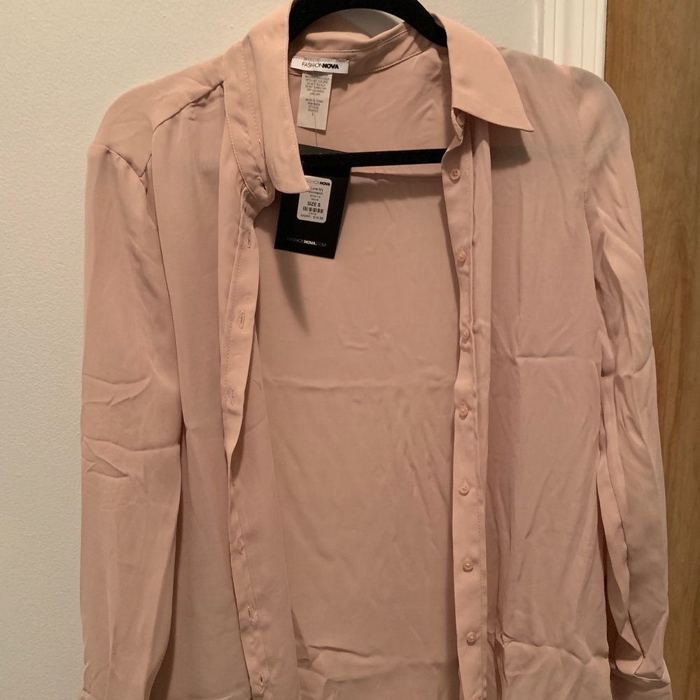 Fashion nova button down shirt